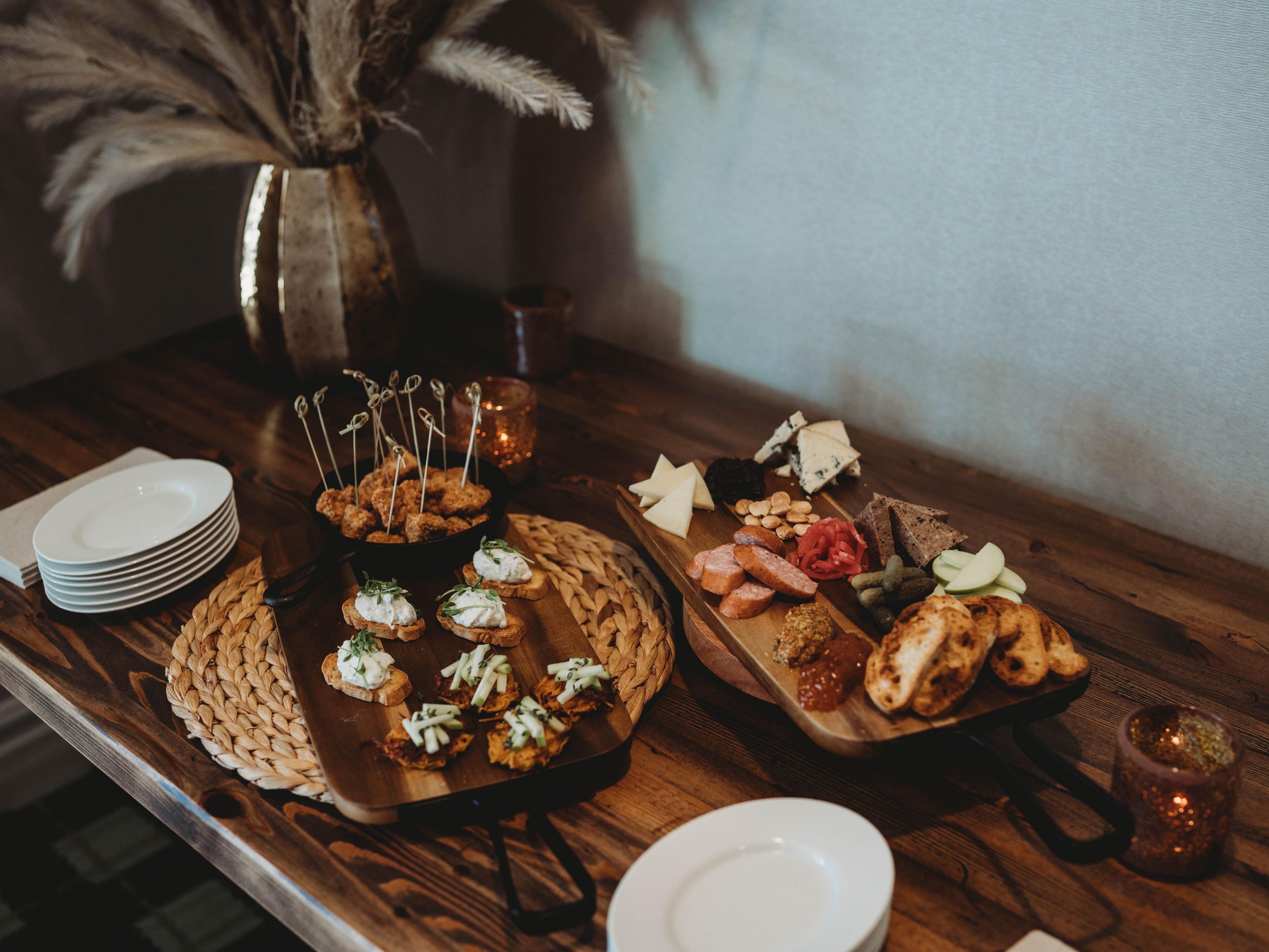 Small bites on a table