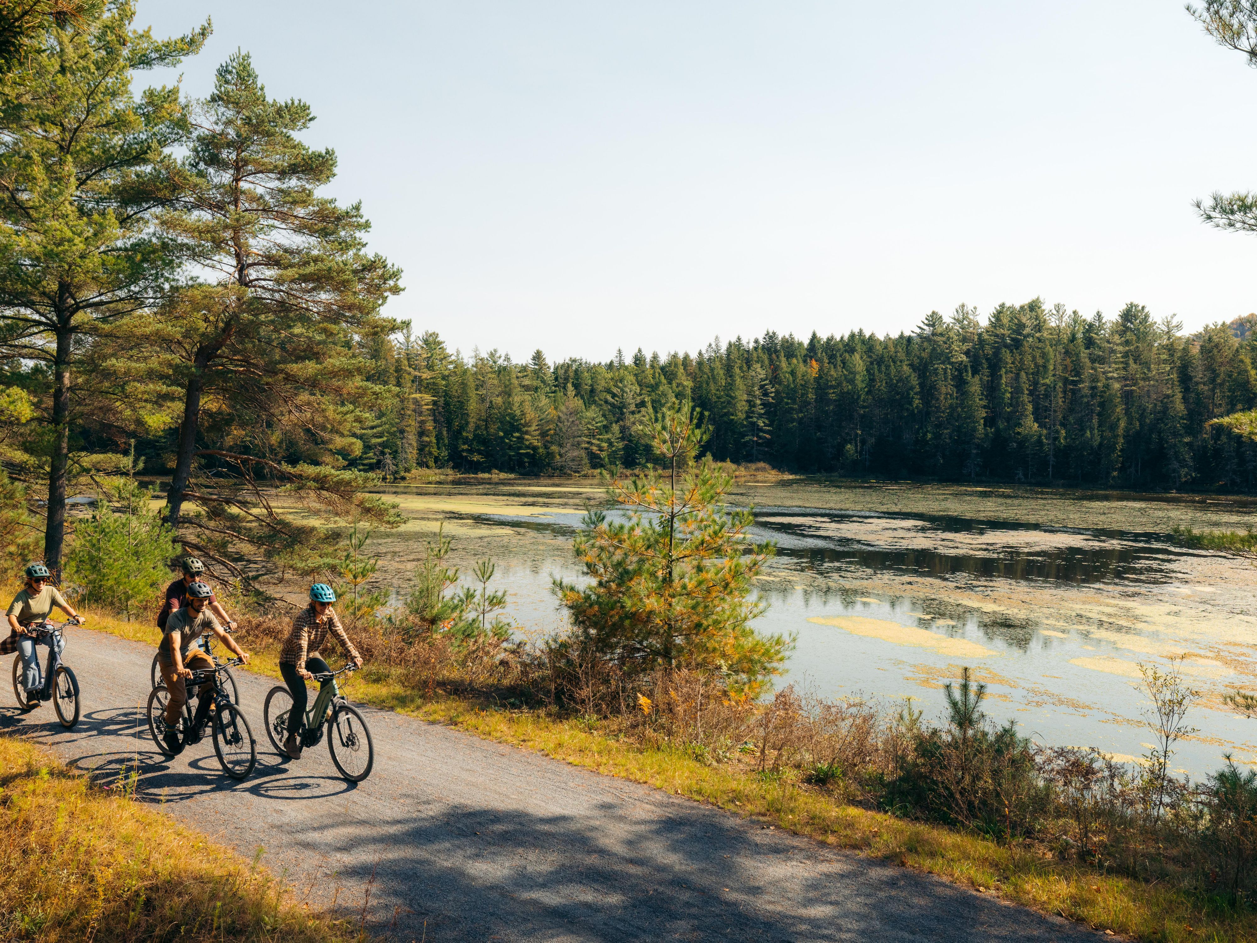 Rent a bike and experience the beauty of Saranac Lake.