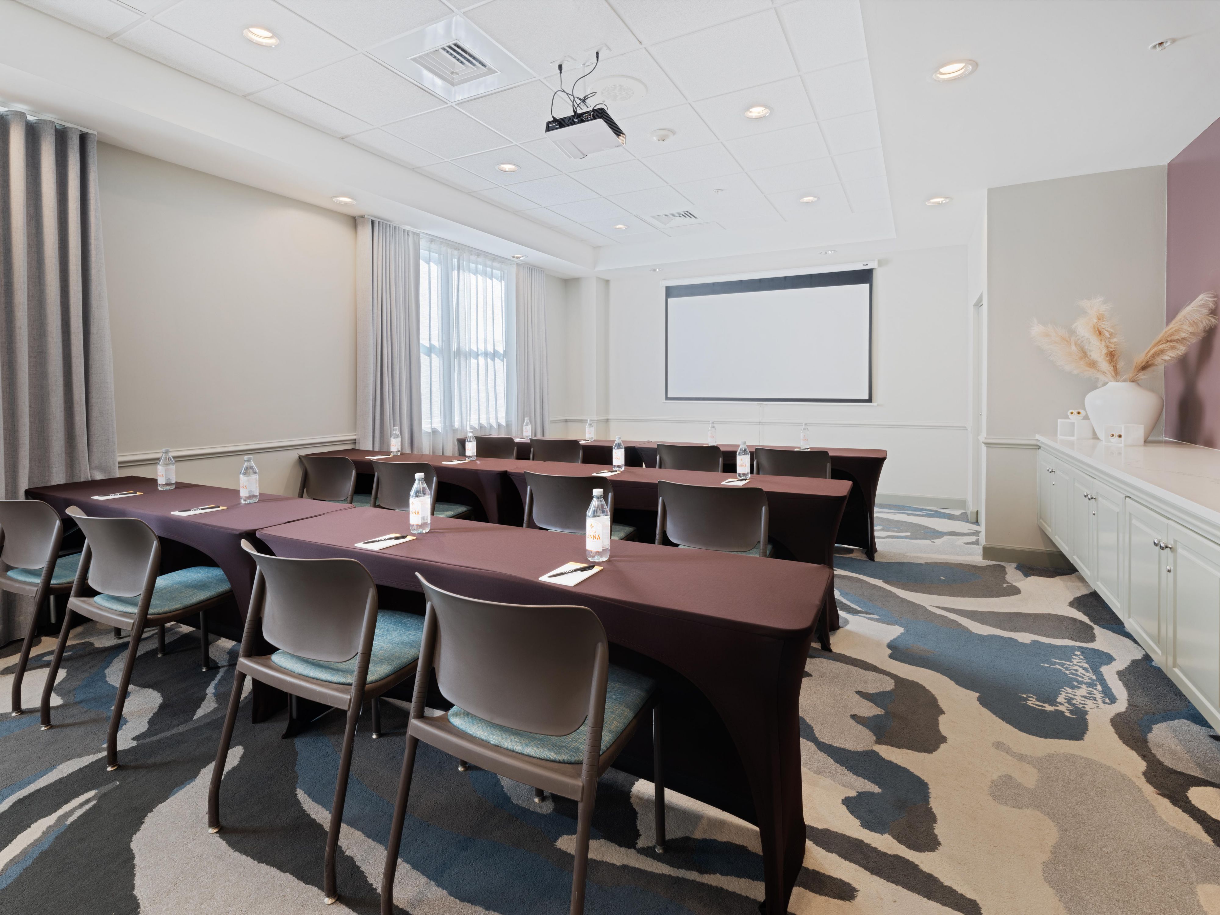 Classroom set up in Bay Room