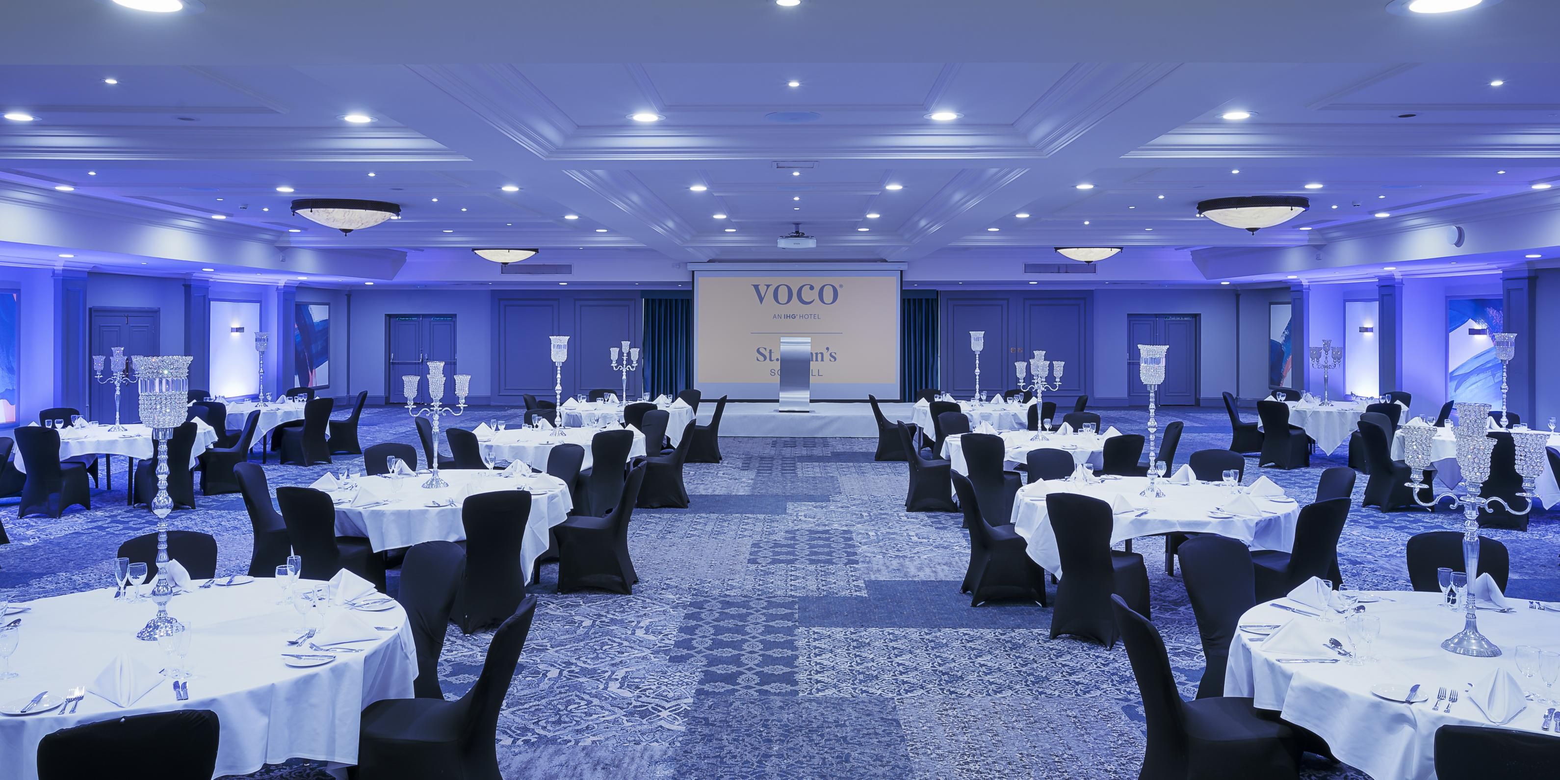 Looking for a place to hold your special event? At voco St Johns we can accommodate all types and size functions from an Intimate Wedding, Celebration of Life to a Large Wedding, Prom, and Gala Dinner. Functions can be accommodated in our secluded garden or one of our function rooms. With flexible packages and great facilities, voco has it all.