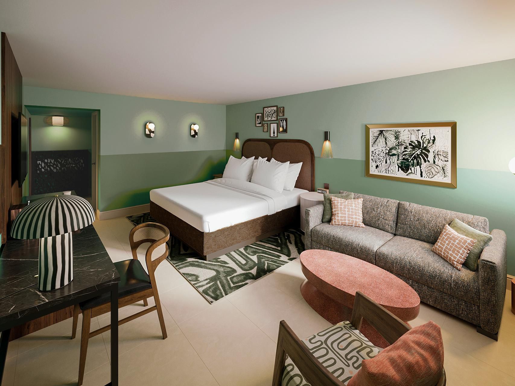 Guest Rooms Have 1 King or 2 Queen Beds
