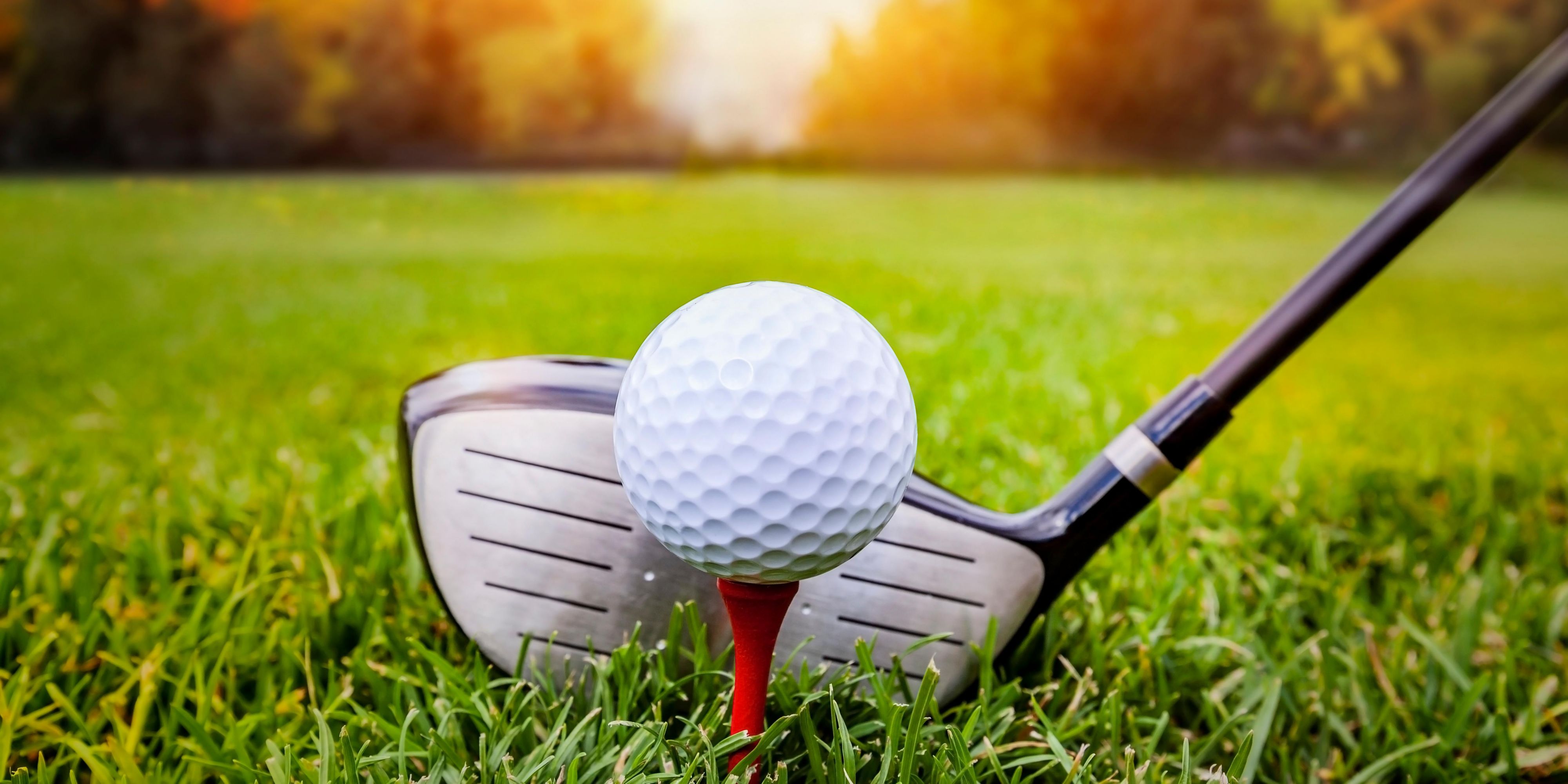 Getting ready for golf on a beautiful day.