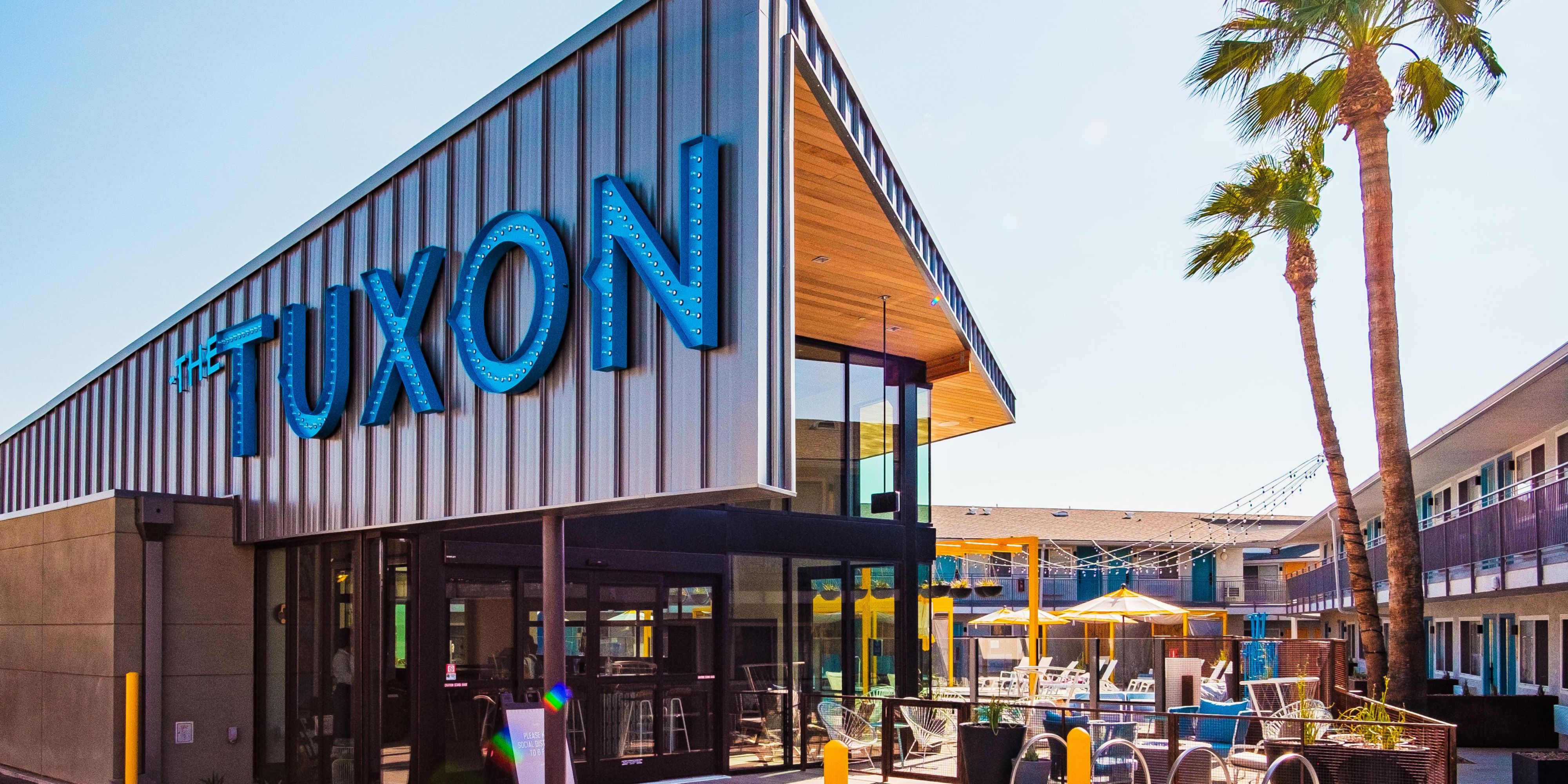 The Tuxon is ideally situated just minutes from Downtown Tucson, the vibrant Mercado District, and the University of Arizona, making it the perfect base for exploring the city.  Guests can easily access local attractions, dining, and cultural experiences, all while enjoying the stunning desert backdrop. 