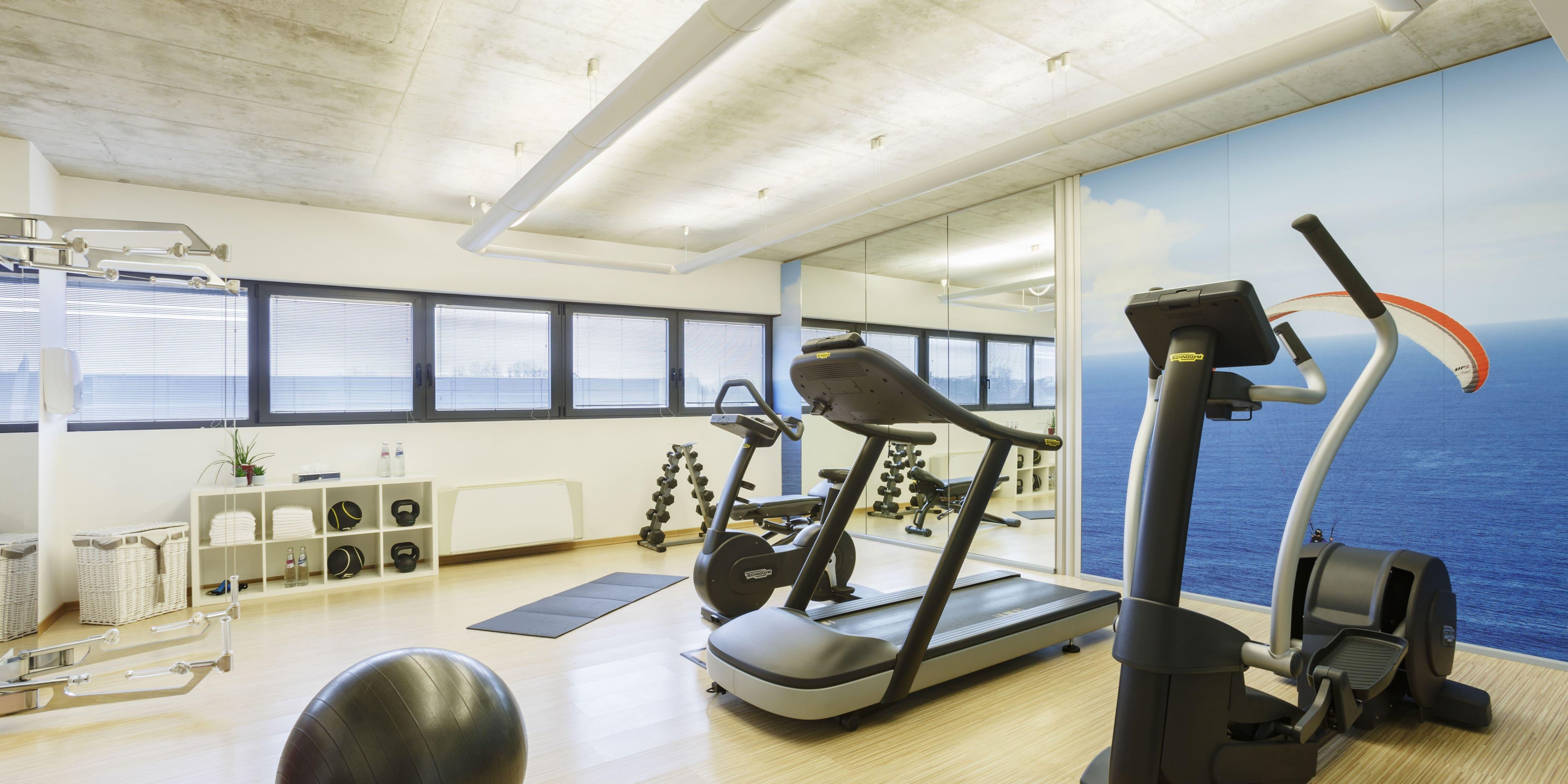 Keep on track with your workout schedule even when you are travelling: take advantage of our fully-equipped fitness room!