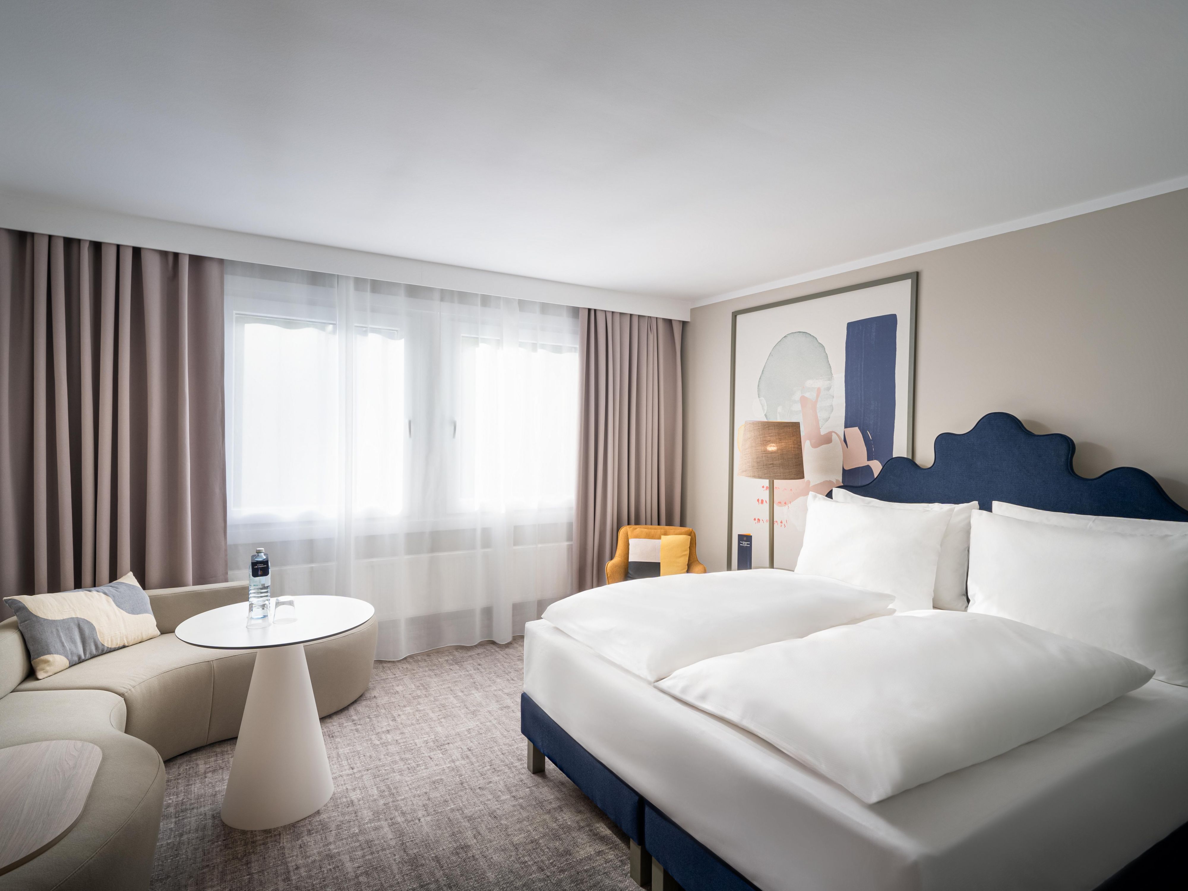Roomy double room for two.