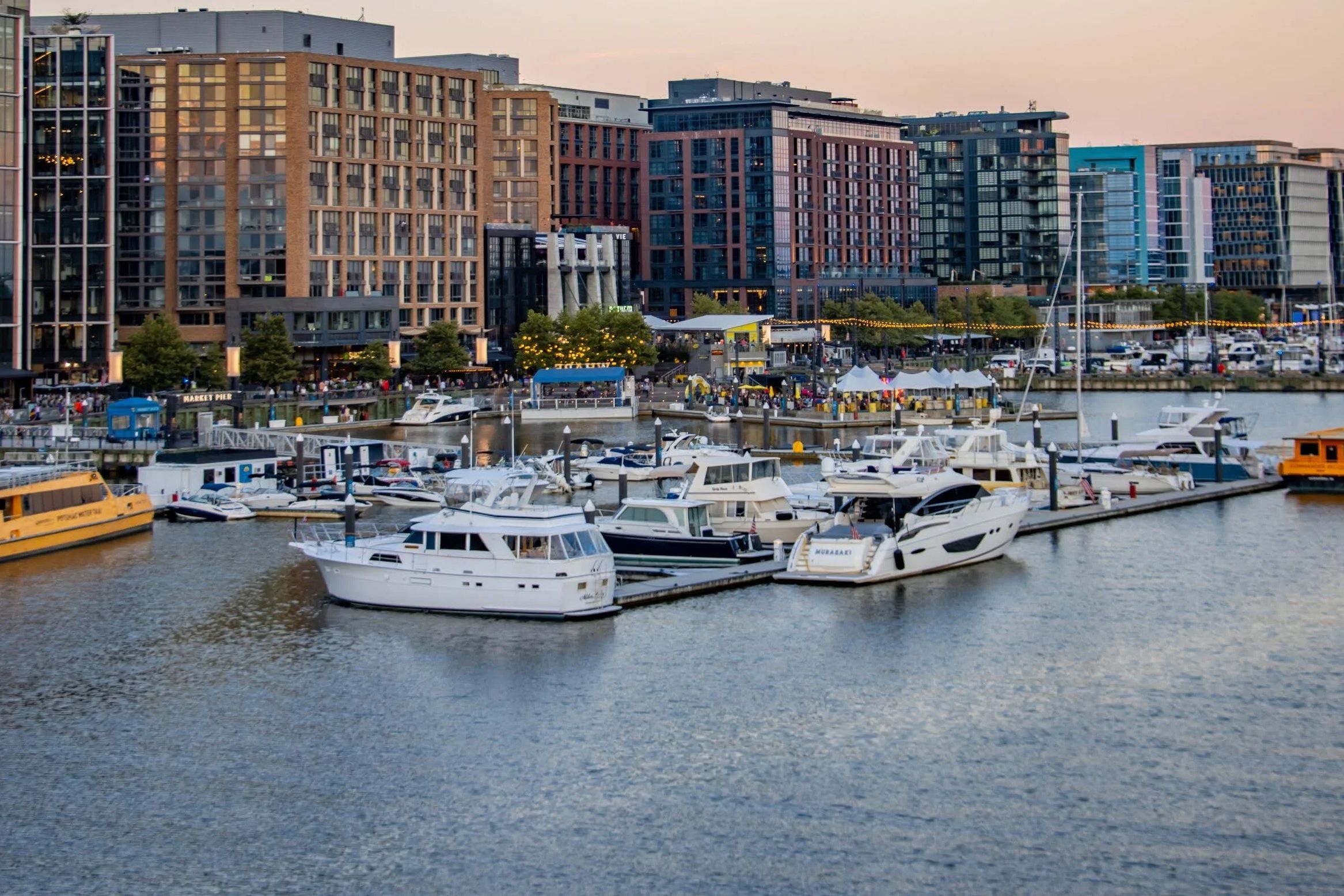 Boats on The Wharf in Washington, D.C.