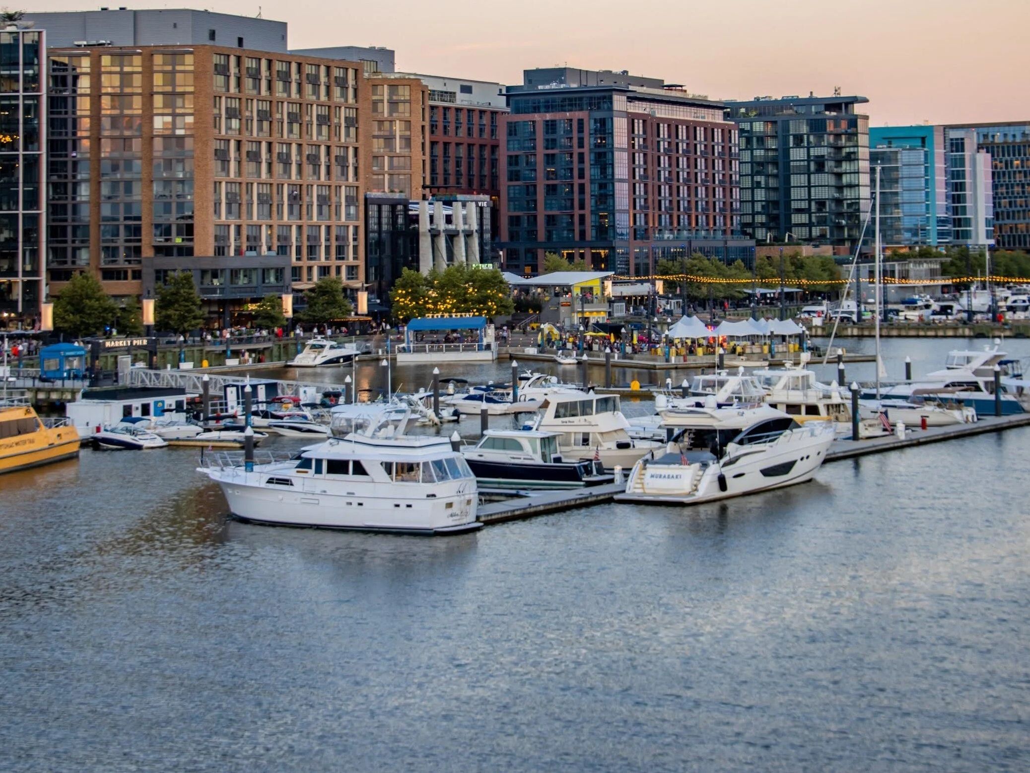 Boats on The Wharf in Washington, D.C.