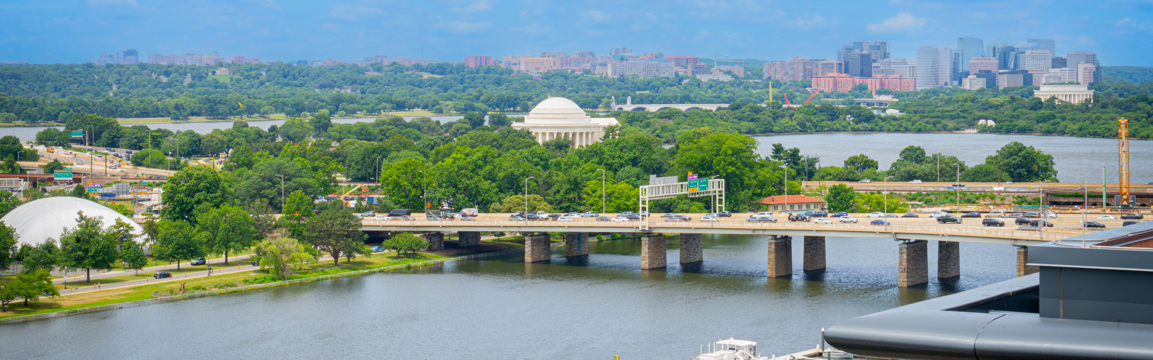 Scenic Potomac River view from The Wharf