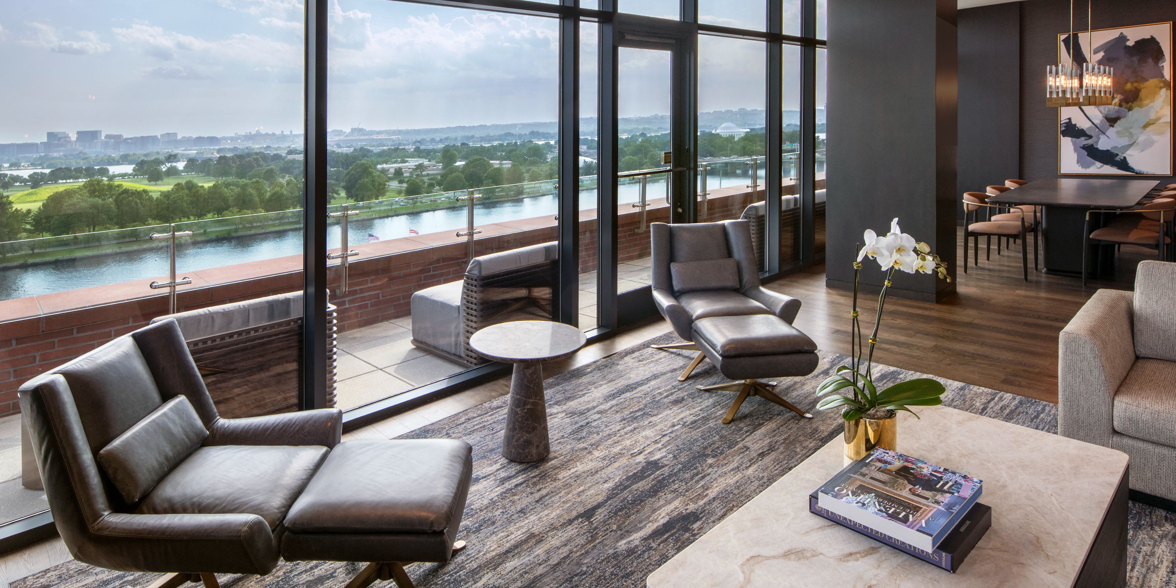 Presidential suite living area.