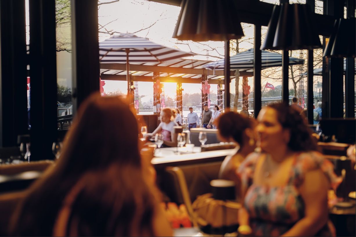 View of The Wharf from Willowsong restaurant.