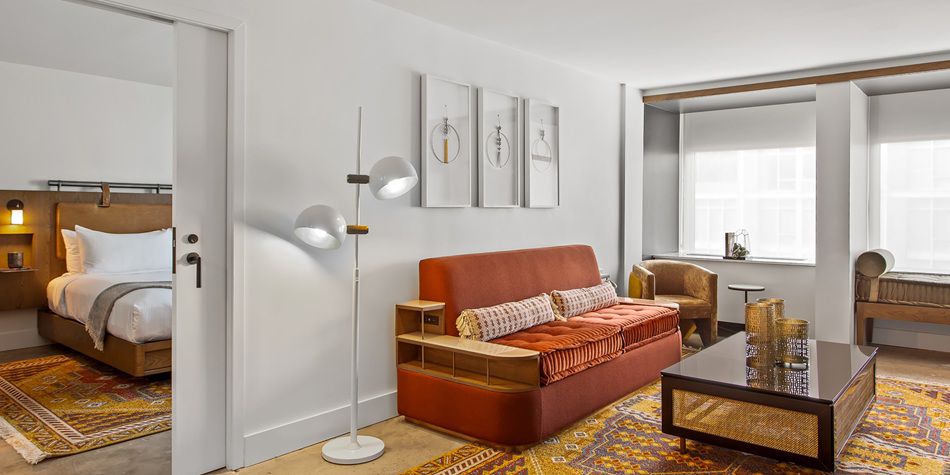 King suite featuring living room area