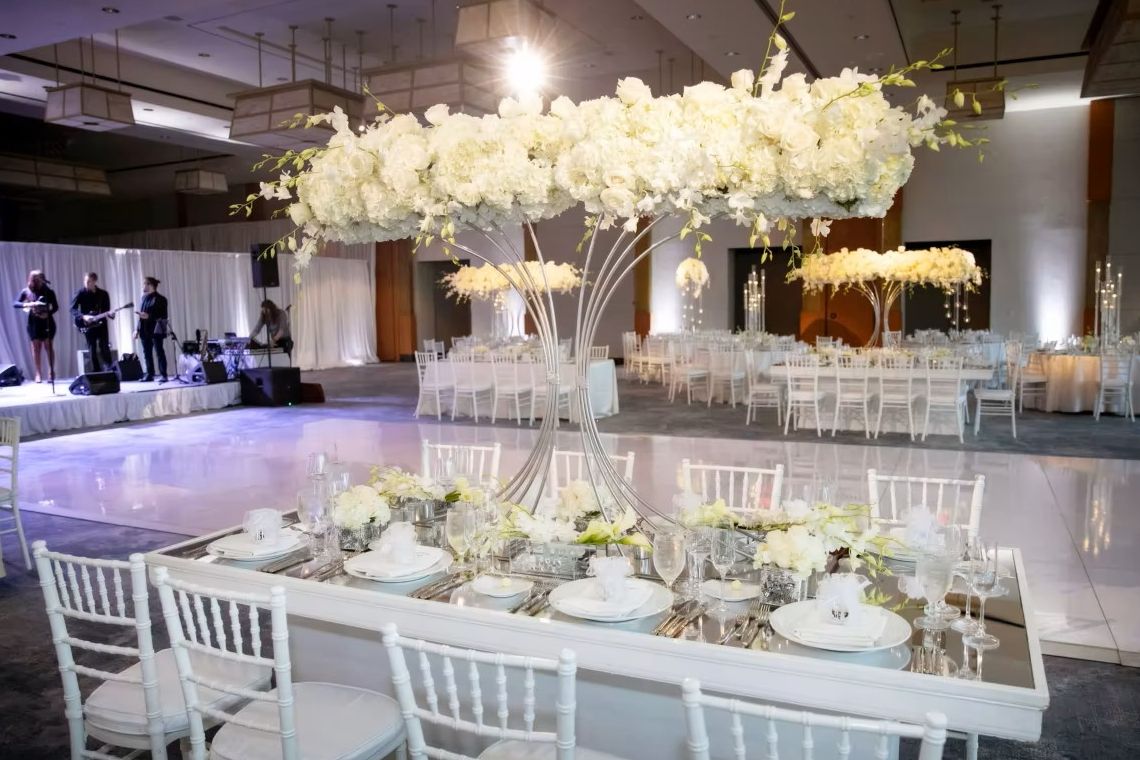 Ballroom available to guests for weddings at the InterContinental Boston