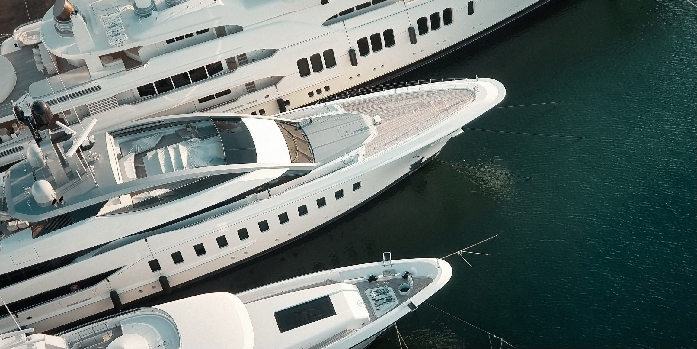 Yachts in a marina