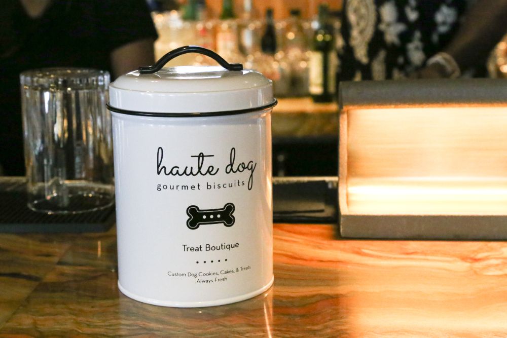 Enjoy treats for your pup at the front desk