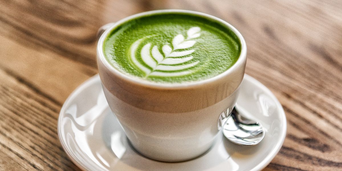 Matcha tea latte at Call Your Mother Deli