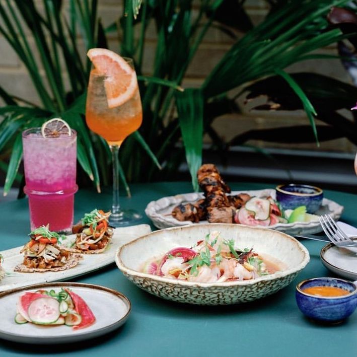 Food and cocktails at Mercy Me