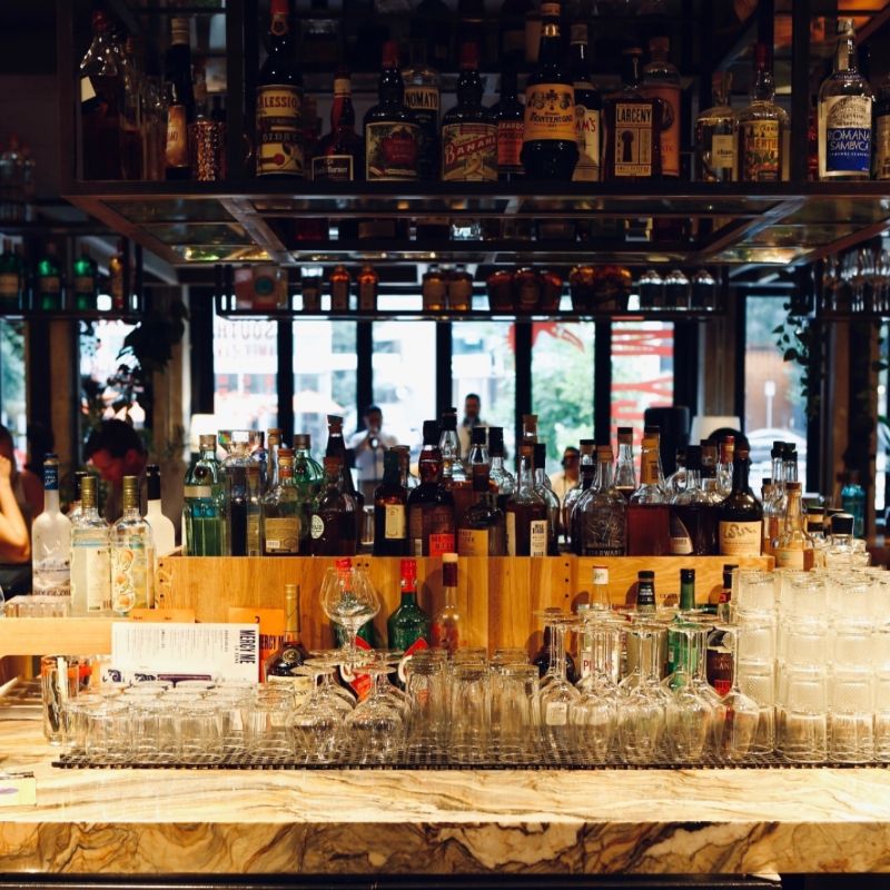 Food and cocktails at Mercy Me