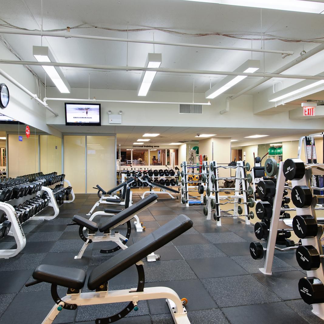 On Site New York Sports Club Free Weight Area