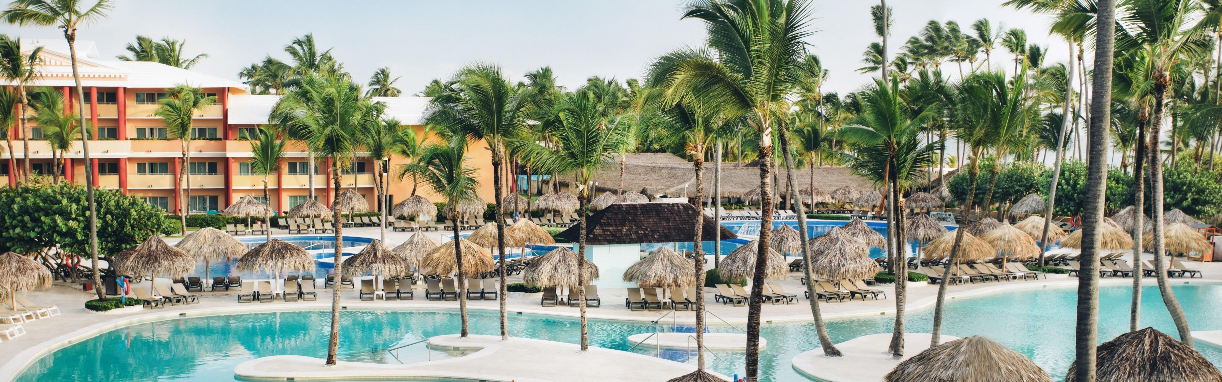 View of resort and beach at the Iberostar Beachfront Resorts Punta Cana